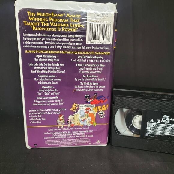 Schoolhouse Rock! GRAMMAR ROCK [VHS] - Picture 2 of 2